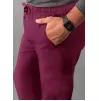Men's Slim Leg Cargo Pant A6106 Wine