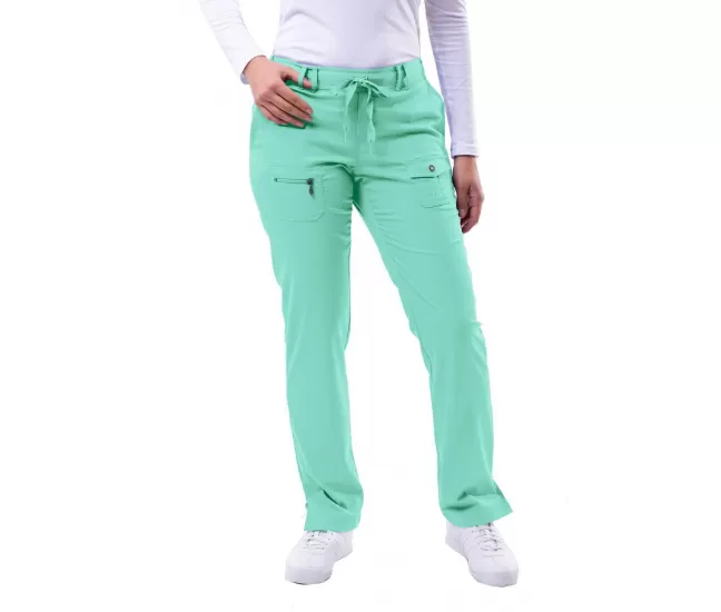 Women's Slim Fit 6 Pocket Pant P4100 Aqua Women's Slim Fit 6 Pocket Pant P4100 Aqua