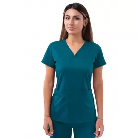Medicīniskā blūze P4210 Karību jūras zila