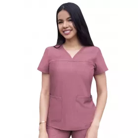 Medicīniskā blūze P4210 Viršu tumši sarkana (Vīna)