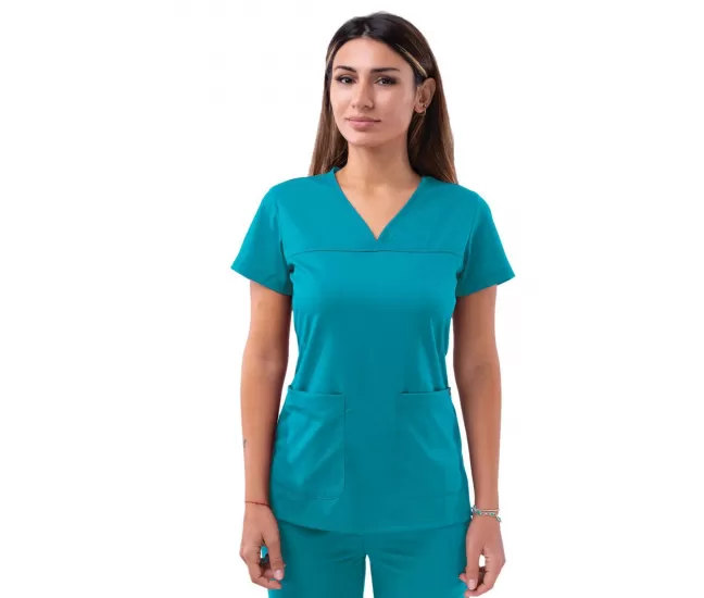 Медицинская блузка P4210 Бирюзовый