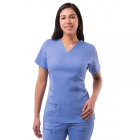 Медицинская блузка P4212 Светло-синий