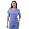 Women's Elevated V-neck Scrub Top P4212 Ceil Blue