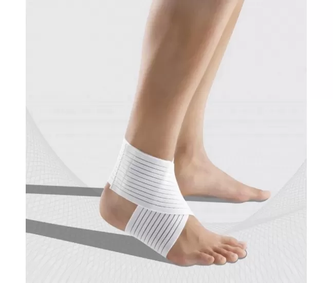 Elastic medical foot bandage, white, ELAST 0005