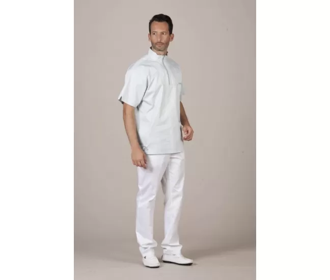 Men's medical blouse Malta Manica, Pearl Grey Men's medical blouse Malta Manica, Pearl Grey