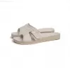 Orthopedic leather opened slippers Dr. Luigi, white