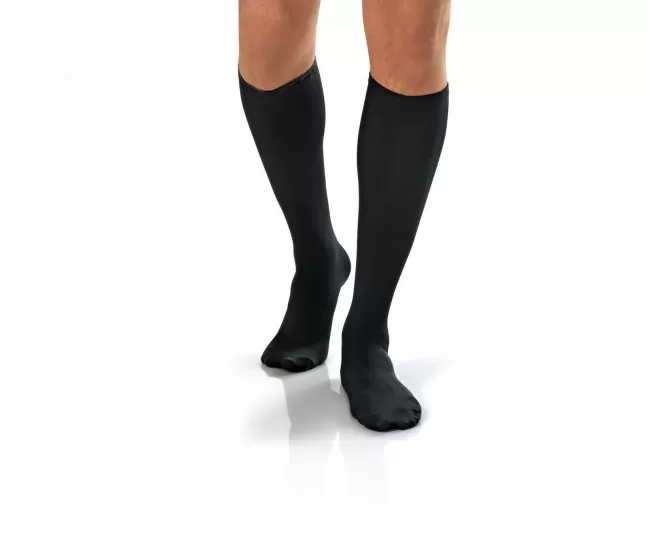 Medical travel compression stockings to the knees, covering the toes, CCL1, JOBST Travel Socks