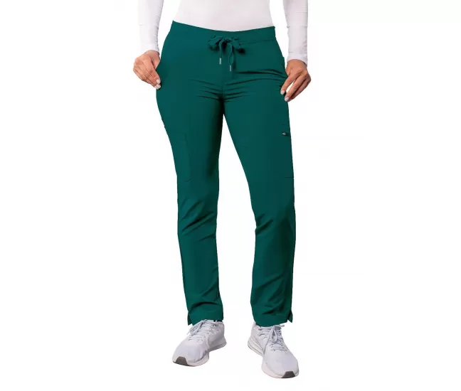 Medicīniskās bikses Cargo stilā A6104 tumši zaļas krāsā