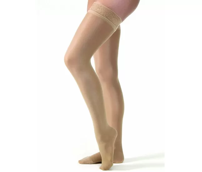 Medicīniskās kompresijas zeķes līdz cirkšņiem, plānas, nosedz pirkstus, JOBST UltraSheer
