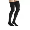 Medical compression stockings, thigh high, with silicone band, covering the toes, CCL1, JOBST Opaque