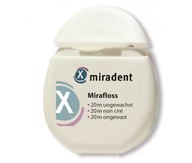 Starpzobu diegs Mirafloss, Miradent, 20 m