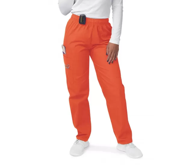 Женские медицинские эластичные брюки-карго S8200, оранжевые