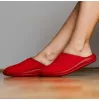 Orthopedic textile slippers DrLuigi, red