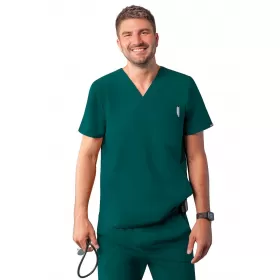 Men's Modern V-Neck Top A6010 Dark Teal Men's Modern V-Neck Top A6010 Dark Teal