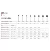 Diamond bur 257/368 for turbine handpiece, (the price is for 1 piece, in a package of 5 pieces)