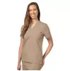 Unisex V Neck Tunic 1 Pocket 6011 Khaki