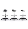 Laboratory chair without backrest with footrest 0800PU