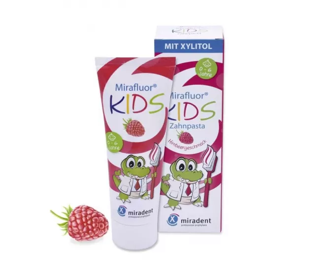 Zobu pasta Miradent Mirafluor Kids, 75 ml