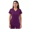 Women’s Sweetheart V-neck Scrub Top P4210 Eggplant