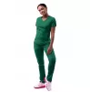 Women's Modern V-Neck Scrub Top P7002 Hunter Green