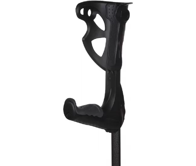 Elbow crutch black OPTI-COMFORT
