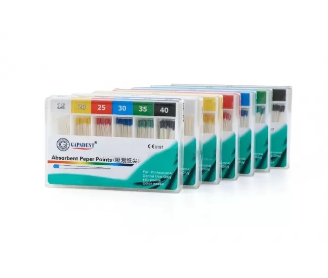 Absorbent paper points Nr.15~Nr.80, 200 pcs.
