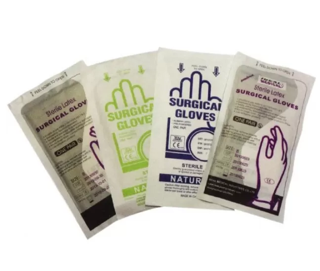 Хирургические латексные перчатки, стерильные, без порошка, с полимерным покрытием, Ideal Medical