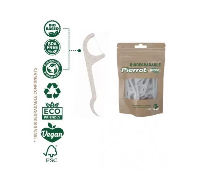 Biodegradable Flossers, 30 pcs.