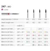 Diamond bur 247/860 for turbine handpiece, (the price is for 1 piece, in a package of 5 pieces)