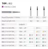 Diamond bur 164/852 for turbine handpiece, (the price is for 1 piece, in a package of 5 pieces)