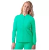 Women's Bomber Zipped Jacket A6200 Sea Glass