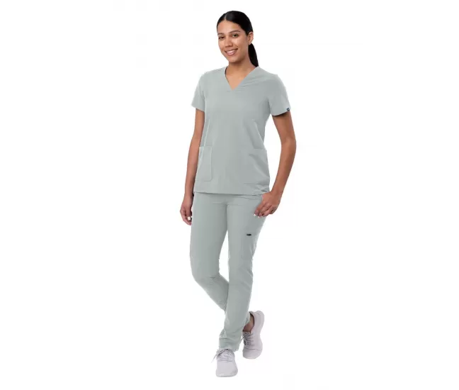 Medicīnas sieviešu komplekts A9200 gaiši pelēks