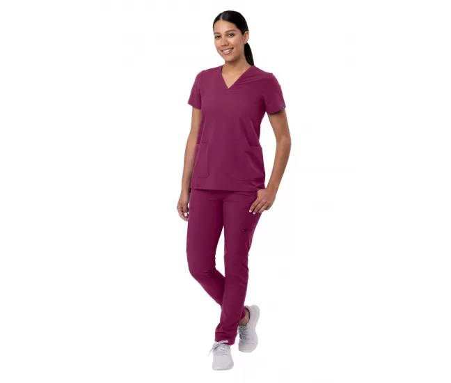 Women's Go-Basic Scrub Set A9200 Wine