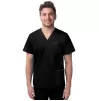 Unisex V-Neck/Drawstring Pant Scrub Set S8400 Black