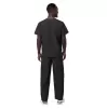 Unisex V-Neck/Drawstring Pant Scrub Set S8400 Black