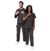Unisex V-Neck/Drawstring Pant Scrub Set S8400 Charcoal Unisex V-Neck/Drawstring Pant Scrub Set S8400 Charcoal