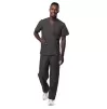 Unisex V-Neck/Drawstring Pant Scrub Set S8400 Charcoal Unisex V-Neck/Drawstring Pant Scrub Set S8400 Charcoal