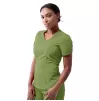 Women's Modern V-Neck Scrub Top P7002 Spring Leaf