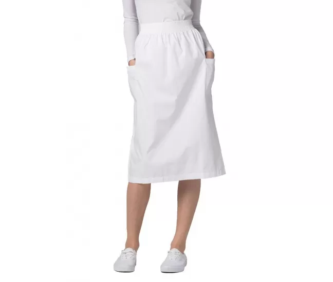 A-Line Patch Cargo Pocket Skirt 703 white