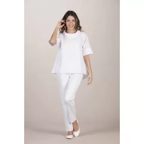 Woman top Valparaiso Levantine white