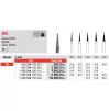 Diamond bur 858 for turbine handpiece, (the price is for 1 piece, in a package of 5 pieces)