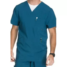 Medicīnas blūze CKE900A Karību jūras zilā krāsā