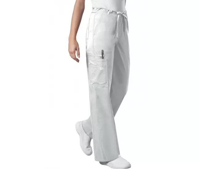 Unisex Drawstring Cargo Pant WWE4043 in White