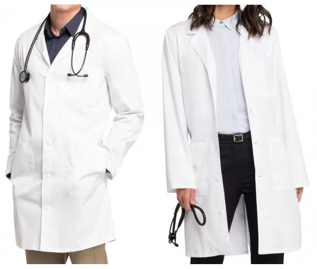 Unisex Lab Coat WWE4403 in White