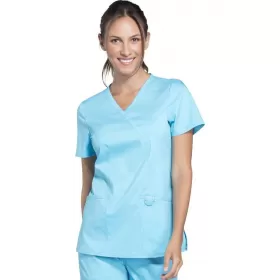 Медицинская блузка WWE610 бирюзовая