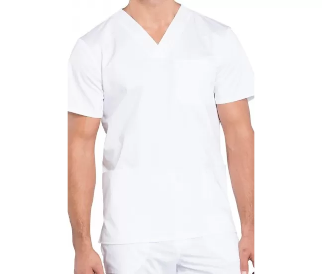 Men's V-Neck Top WWE670 in White