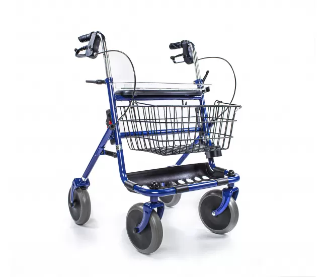 Outdoor walker with 4 wheels