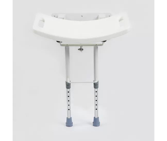 Shower bench fixed to the wall