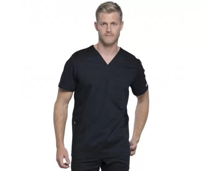 Медицинская блузка WWE603 черная