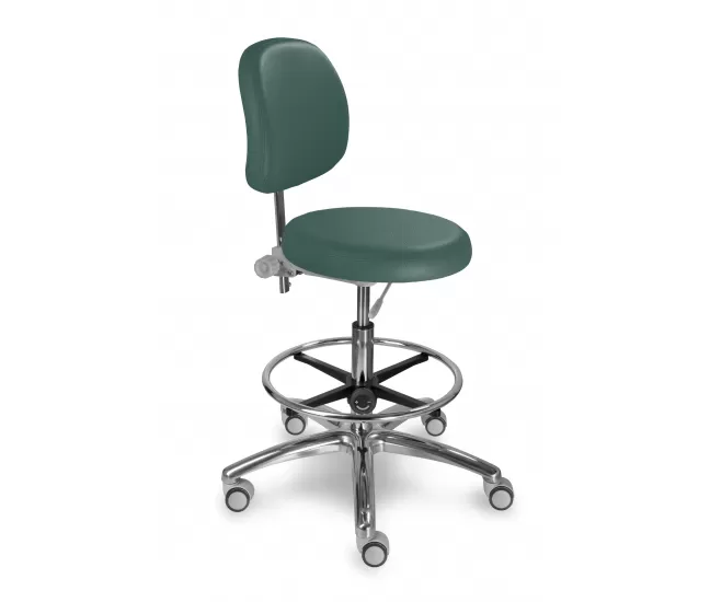 Chair with wheels, footrest and backrest 1255GDent